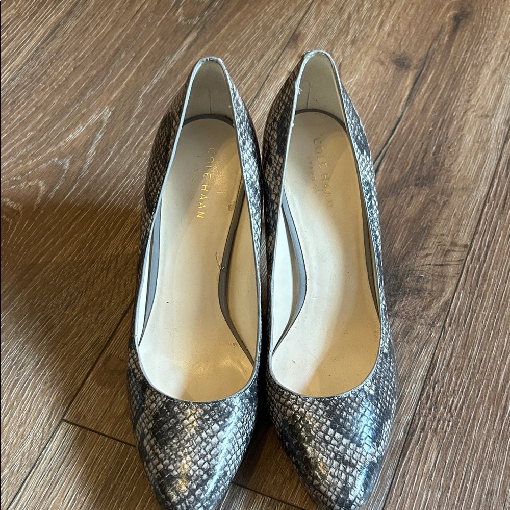 Cole Haan Snakeskin Patterned Heels